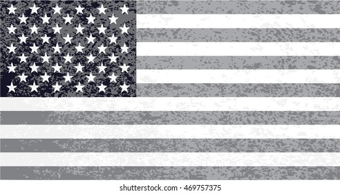Grunge USA flag.American flag background.Vector.