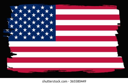 Grunge USA flag.American flag with grunge texture.