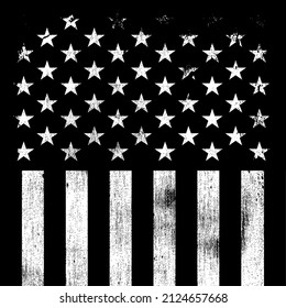 Grunge USA flag.American flag.Vector template.
