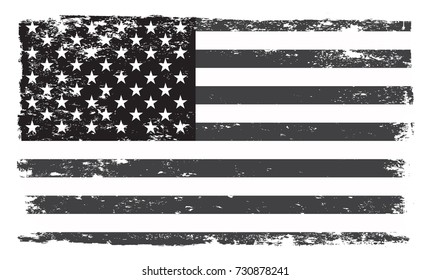 Grunge USA flag.American flag.Vector template.