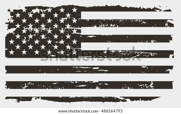 グランジ米国国旗 アメリカ国旗 ベクター画像テンプレート のベクター画像素材 ロイヤリティフリー
