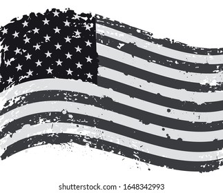 Grunge USA flag.Vintage American flag.
