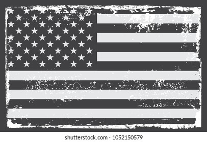 Grunge USA flag.Vintage American flag.Vector illustration.