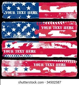 Grunge USA Theme Banners