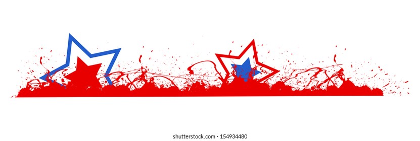 grunge USA theme Photo Border