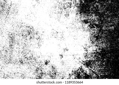 Grunge Used dirty background. Distress urban frame texture. Brushed black paint cover. Overlay aged grany messy template. Renovate wall grimy backdrop. Empty aging design element. EPS10 vector.