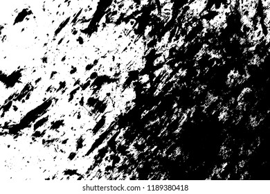 Grunge Used dirty background. Distress urban frame texture. Brushed black paint cover. Overlay aged grany messy template. Renovate wall grimy backdrop. Empty aging design element. EPS10 vector.