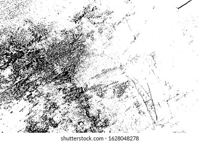 Grunge Used dirty background. Distress urban frame texture. Brushed black paint cover. Overlay aged grany messy template. Renovate wall grimy backdrop. Empty aging design element. EPS10 vector