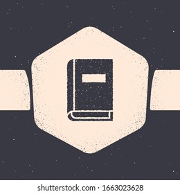 Grunge-Benutzerhandbuch einzeln auf grauem Hintergrund. Benutzerhandbuch. Hinweisschild. Lesen Sie vor der Anwendung. Einfarbige Vintage-Zeichnung. Vektorillustration-Illustration