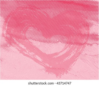 Grunge valentine background vector