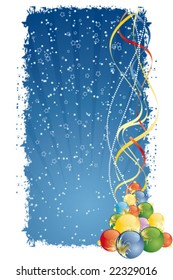 Grunge Vector Abstract Christmas and New Year's background