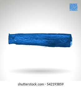 Grunge vector abstract hand - painted brush stroke.
