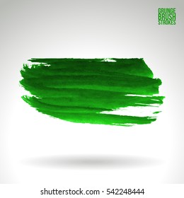 Grunge vector abstract hand - painted brush stroke.