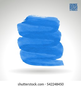 Grunge vector abstract hand - painted brush stroke.