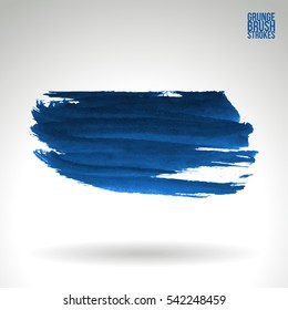 Grunge vector abstract hand - painted brush stroke.