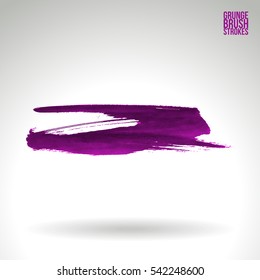 Grunge vector abstract hand - painted brush stroke.