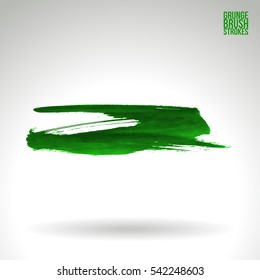Grunge vector abstract hand - painted brush stroke.