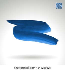 Grunge vector abstract hand - painted brush stroke.