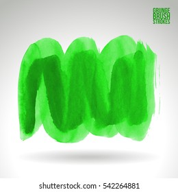 Grunge vector abstract hand - painted brush stroke.
