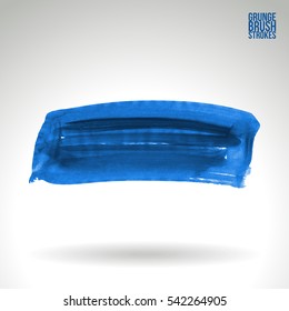 Grunge vector abstract hand - painted brush stroke.