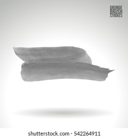 Grunge vector abstract hand - painted brush stroke.