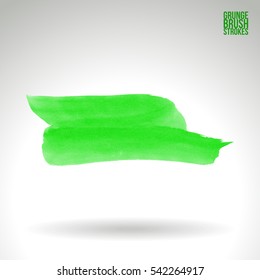 Grunge vector abstract hand - painted brush stroke.