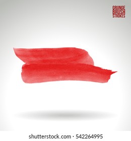 Grunge vector abstract hand - painted brush stroke.