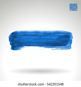 Grunge vector abstract hand - painted brush stroke.