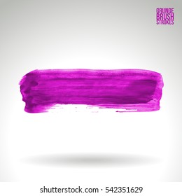 Grunge vector abstract hand - painted brush stroke.