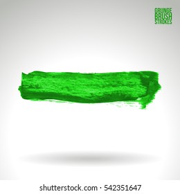 Grunge vector abstract hand - painted brush stroke.