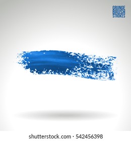 Grunge vector abstract hand - painted brush stroke.
