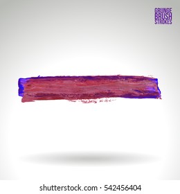 Grunge vector abstract hand - painted brush stroke.