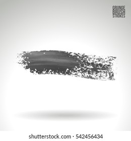 Grunge vector abstract hand - painted brush stroke.