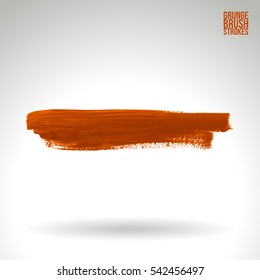 Grunge vector abstract hand - painted brush stroke.