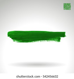 Grunge vector abstract hand - painted brush stroke.