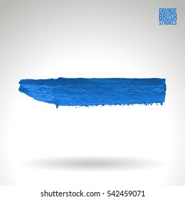 Grunge vector abstract hand - painted brush stroke.