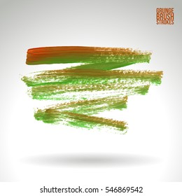 Grunge vector abstract hand - painted brush stroke.