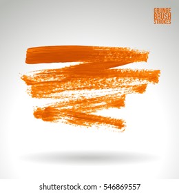 Grunge vector abstract hand - painted brush stroke.