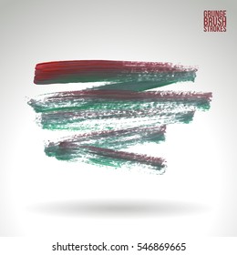 Grunge vector abstract hand - painted brush stroke.