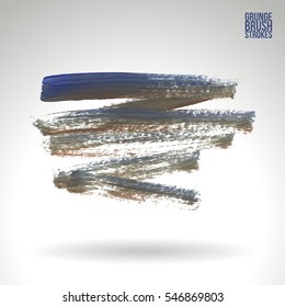 Grunge vector abstract hand - painted brush stroke.