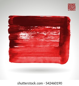 Grunge vector abstract - painted brush stroke.