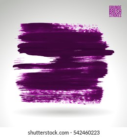 Grunge vector abstract - painted brush stroke.