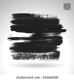 Grunge vector abstract - painted brush stroke.