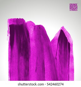 Grunge vector abstract - painted brush stroke.