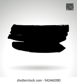 Grunge vector abstract - painted brush stroke.