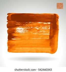 Grunge vector abstract - painted brush stroke.