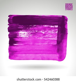 Grunge vector abstract - painted brush stroke.
