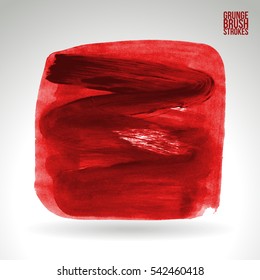 Grunge vector abstract - painted brush stroke.