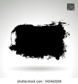 Grunge vector abstract - painted brush stroke.