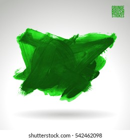 Grunge vector abstract - painted brush stroke.